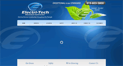 Desktop Screenshot of electritechinc.com