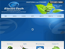 Tablet Screenshot of electritechinc.com